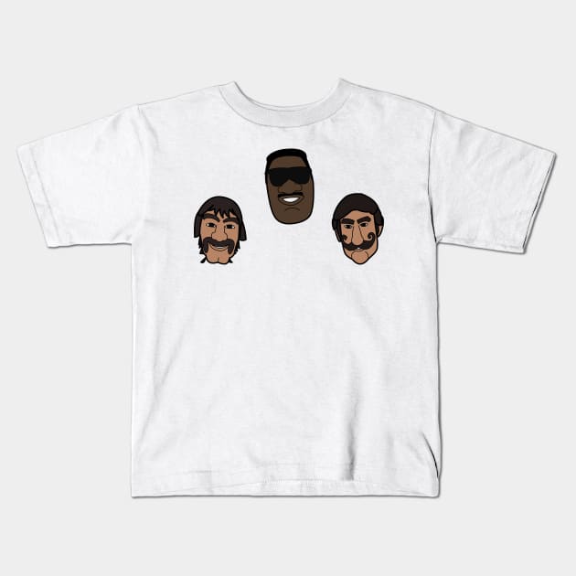 Hall of Fame Heads Kids T-Shirt by StickyHenderson